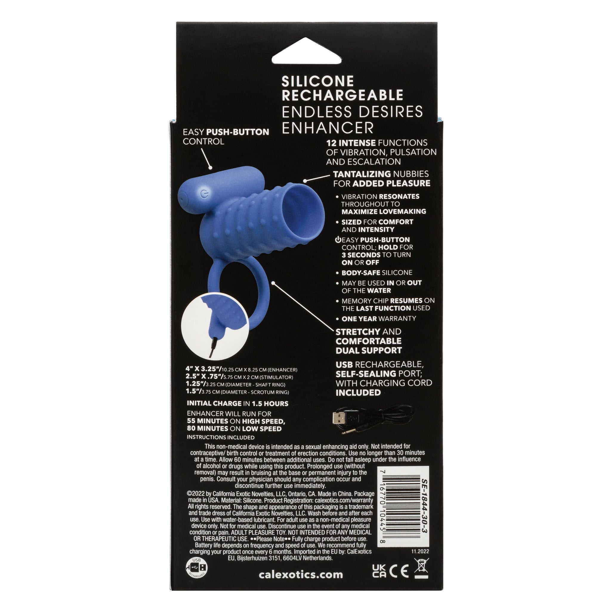 Endless Desires Enhancer – Ribbed Vibrating Cock Sleeve > Sex Toys For Men > Penis Sleeves - Tophatter Daily Deals