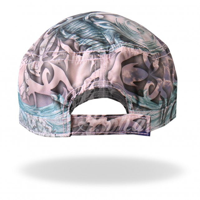 Hot Leathers Asphalt Angel Wings Cadet Cap w/ Rhinestones Hat - Tophatter Daily Deals