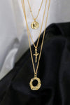 3-Piece 18K Gold-Plated Pendant Necklace Necklaces - Tophatter Daily Deals