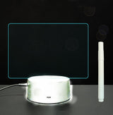 3D Acrylic Board Handwriting Message Board LED Light Style1 White A 0 - Tophatter Daily Deals