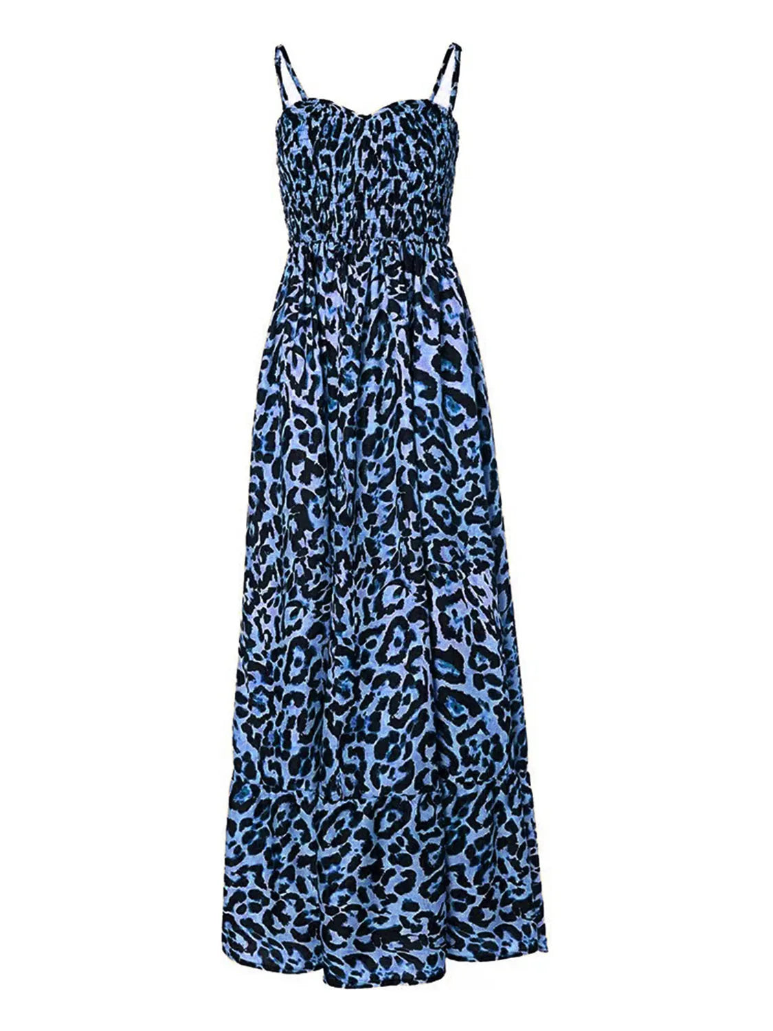 Leopard Sweetheart Neck Cami Dress Casual Dresses - Tophatter Daily Deals