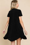 Culture Code Full Size Short Sleeve Ruffled Asymmetric Hem Dress Casual Dresses - Tophatter Daily Deals