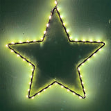 Small Silhouette LED Christmas Star | 52 LED Star Light Window Decoration - 20cm LED Light - Tophatter Daily Deals