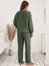 Teddy Long Sleeve Top and Pants Lounge Set Loungewear Sets - Tophatter Daily Deals