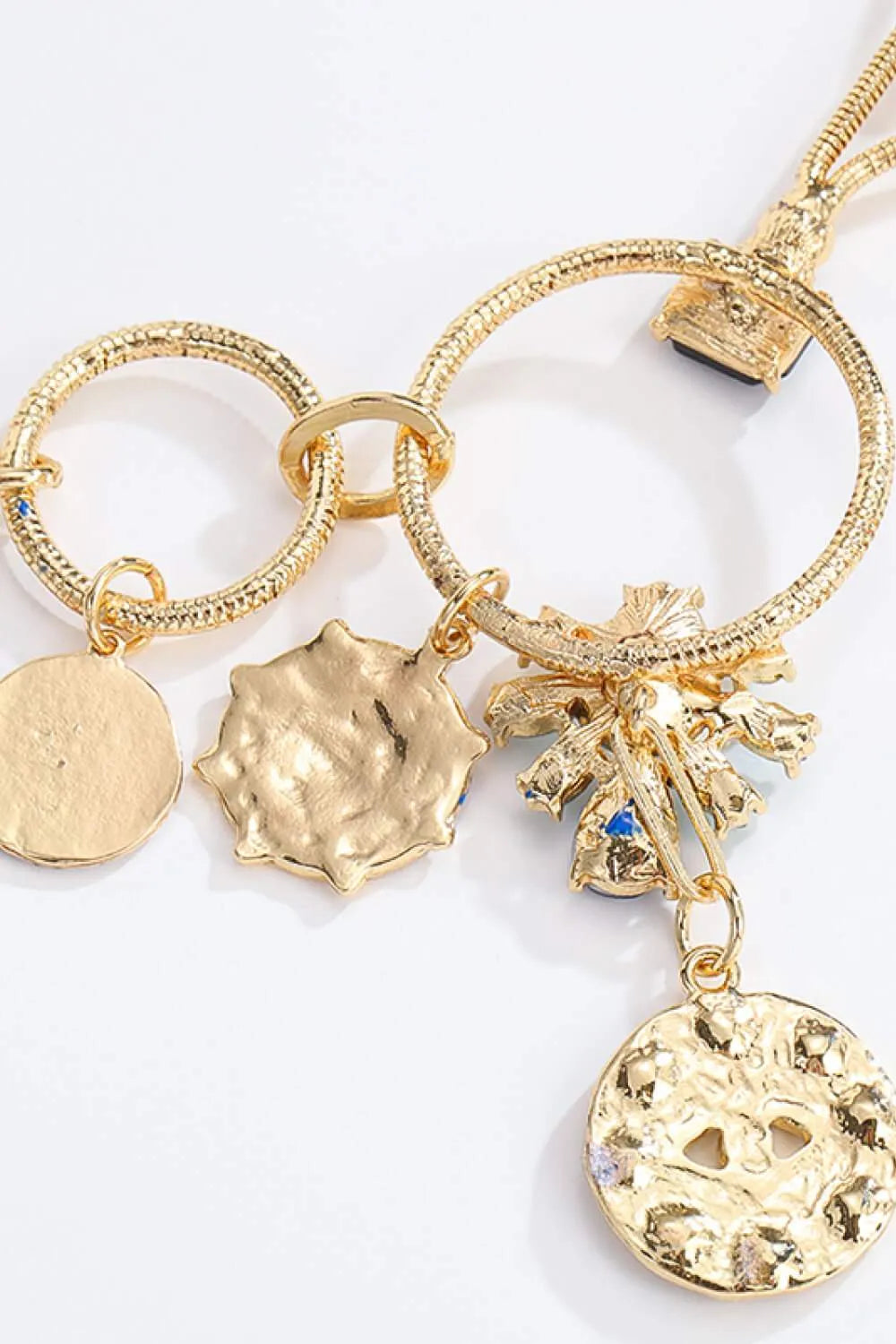 5-Piece Wholesale 18K Gold-Plated Rhinestone Evil Eye Pendant Necklace Necklaces - Tophatter Daily Deals