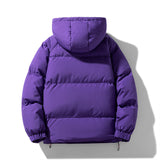 Oversized Unisex Hooded Jacket - Wide Puffer Duck Fill Cold 3D Changing Face Moving Picture Frame - Tophatter Daily Deals