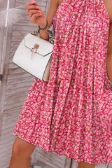 Printed Mock Neck Sleeveless Dress Casual Dresses - Tophatter Daily Deals
