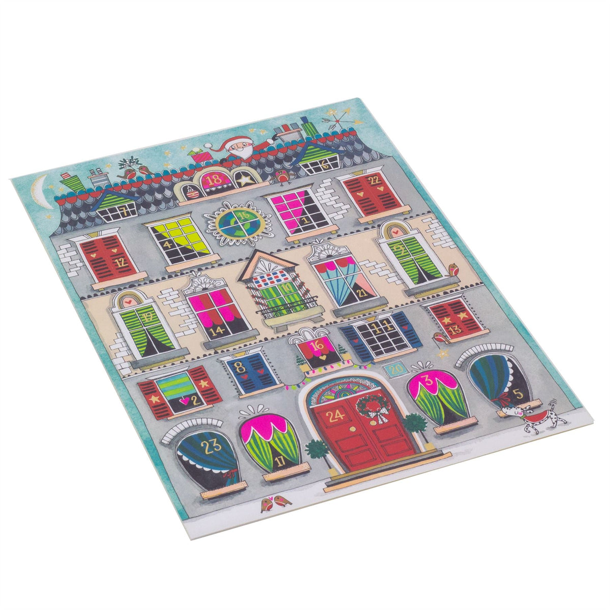 Grand Townhouse Christmas Advent Calendar | Traditional Picture Calendar - 33cm Advent Calendar - Tophatter Daily Deals