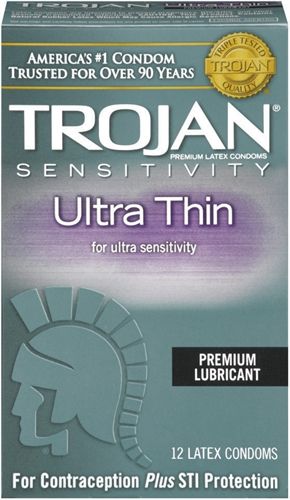 Trojan Sensitivity Ultra Thin Lubricated Condoms - 12 Pack > Essentials > Condoms - Tophatter Daily Deals