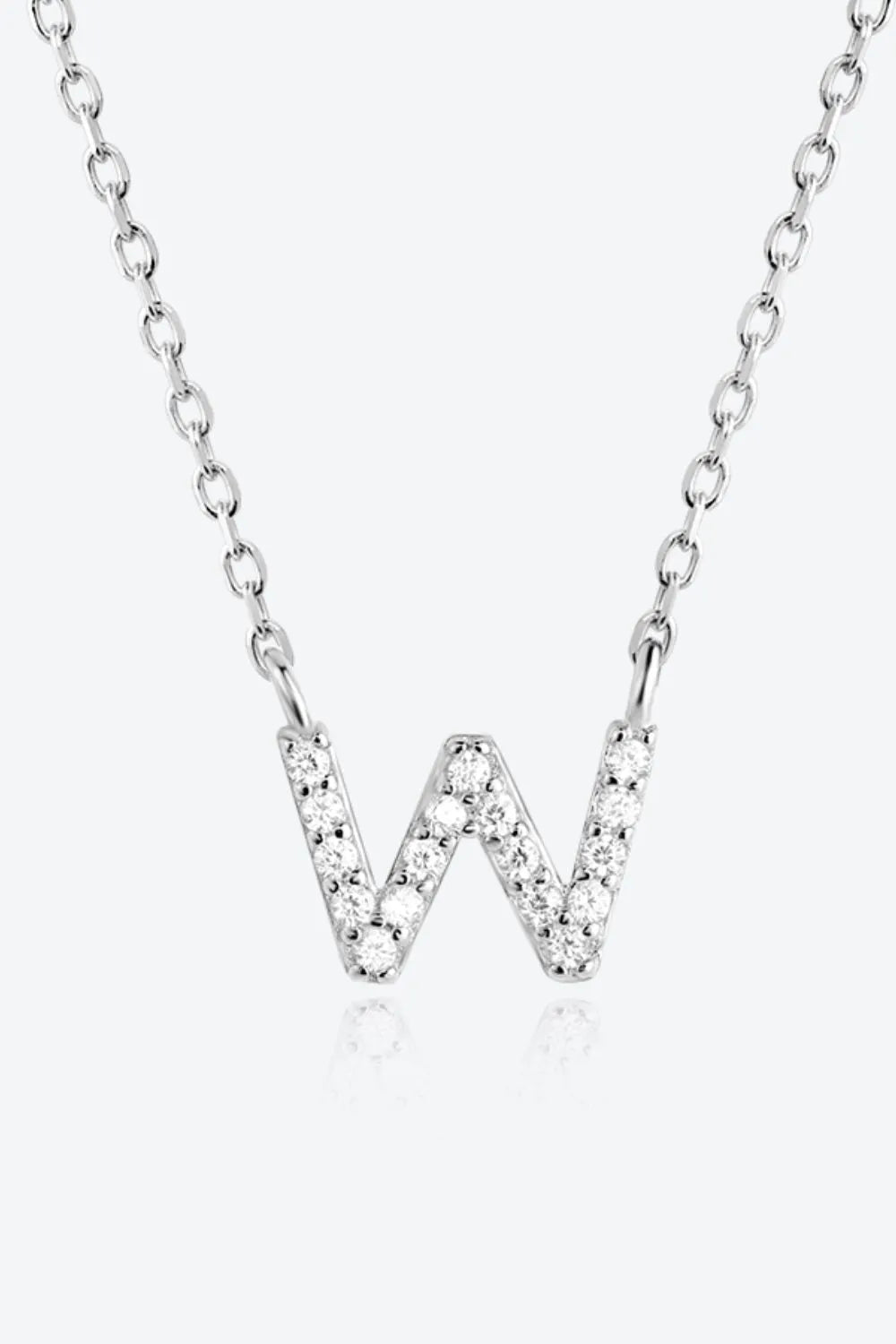 V To Z Zircon 925 Sterling Silver Necklace Necklaces - Tophatter Daily Deals