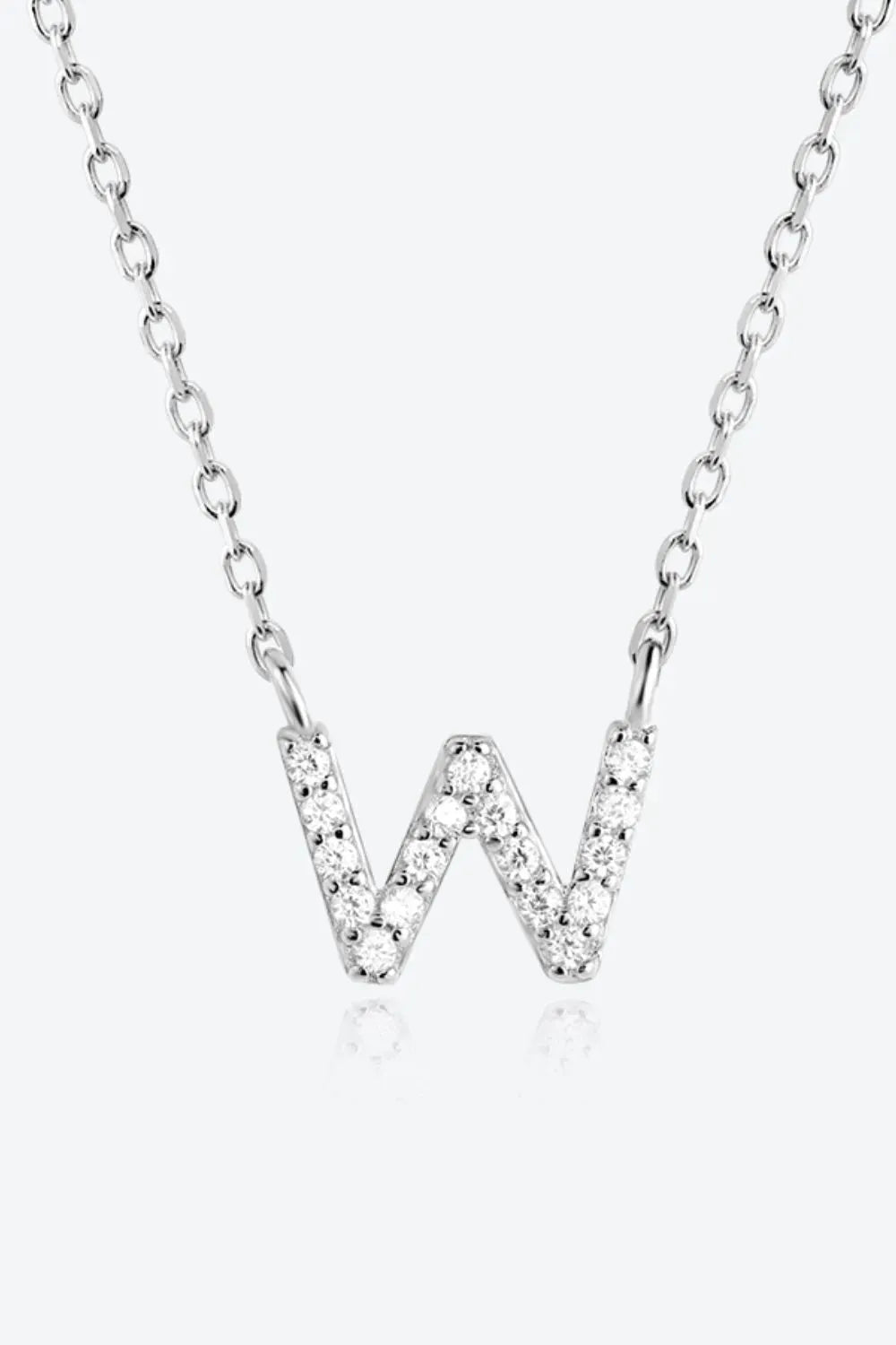 V To Z Zircon 925 Sterling Silver Necklace Necklaces - Tophatter Daily Deals