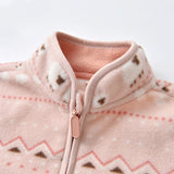 Baby Cartoon Polar Fleece Jacket Thin Long Sleeve 0 - Tophatter Daily Deals
