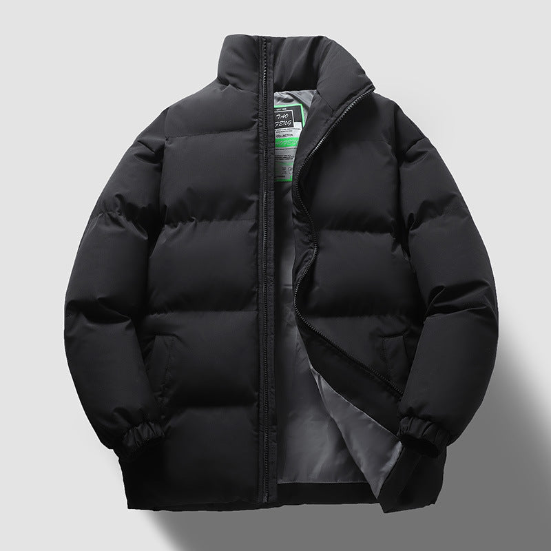 Insulating Mens Puffer Jacket - Quilted Cotton For Winter 3D Changing Face Moving Picture Frame - Tophatter Daily Deals