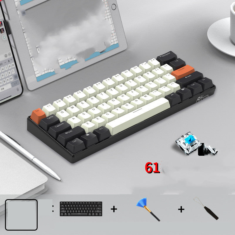 Bluetooth Mechanical Keyboard Mobile Phone Tablet 5 Style 0 - Tophatter Daily Deals