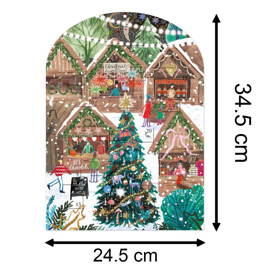 Christmas Market Advent Calendar | Traditional Christmas Advent Calendar Advent Calendar - Tophatter Daily Deals