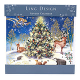 Magical Night Christmas Advent Calendar | Reindeer Stag Advent Calendar - 23cm Advent Calendar - Tophatter Daily Deals