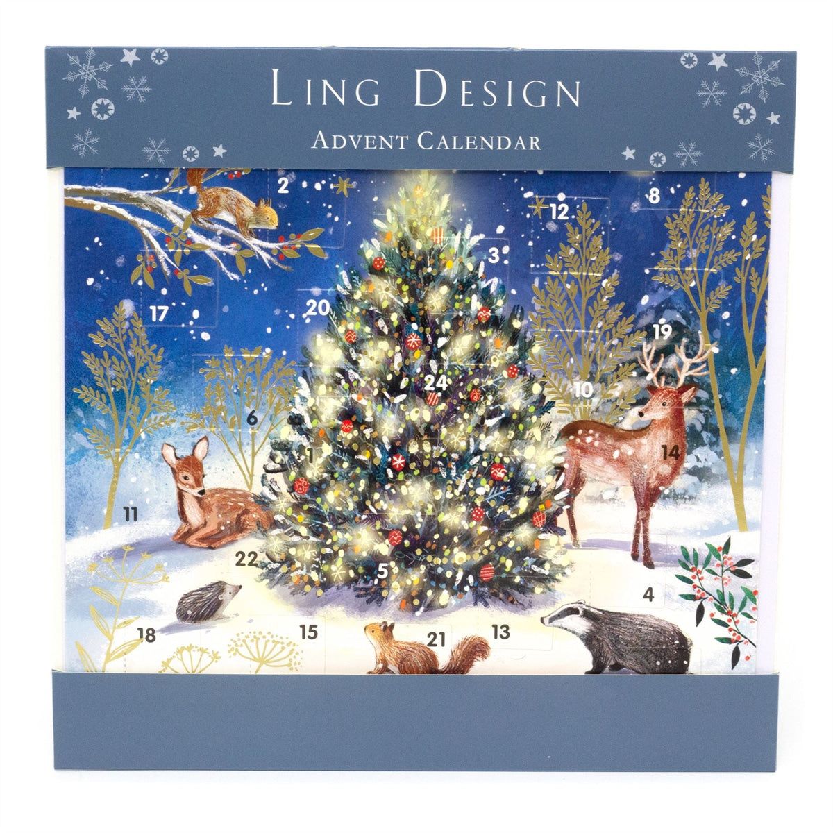 Magical Night Christmas Advent Calendar | Reindeer Stag Advent Calendar - 23cm Advent Calendar - Tophatter Daily Deals