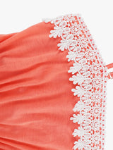 Slit Lace Detail Spaghetti Strap Dress Casual Dresses - Tophatter Daily Deals