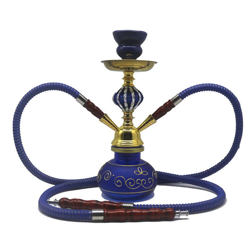 Bar Ktv Hookah Full Set Bar Arabian Culture Water Pipe Double Pipe Pipe Purple 0 - Tophatter Daily Deals