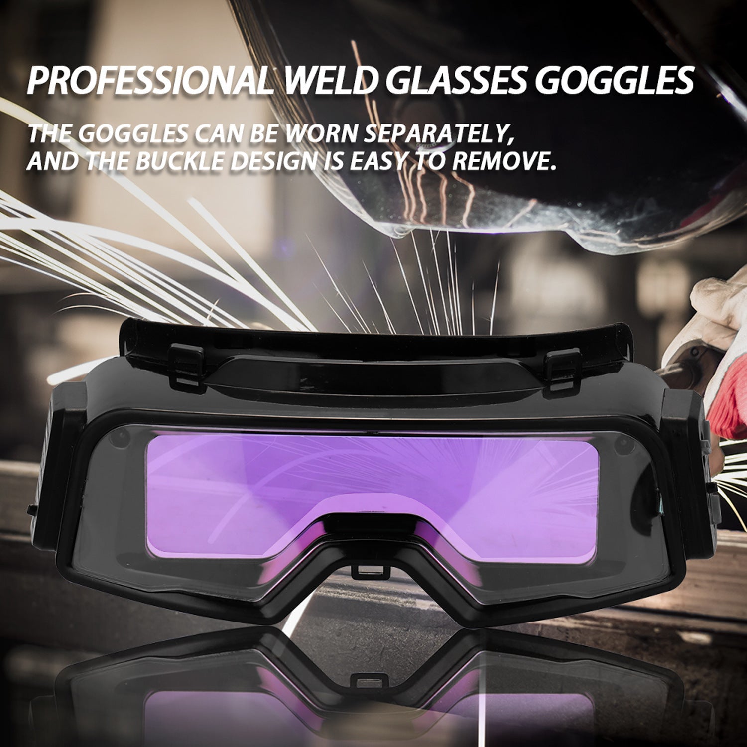 Automatic Changing Light Welding Mask Burning Welding Cap Protective Headwear Special Glasses 0 - Tophatter Daily Deals