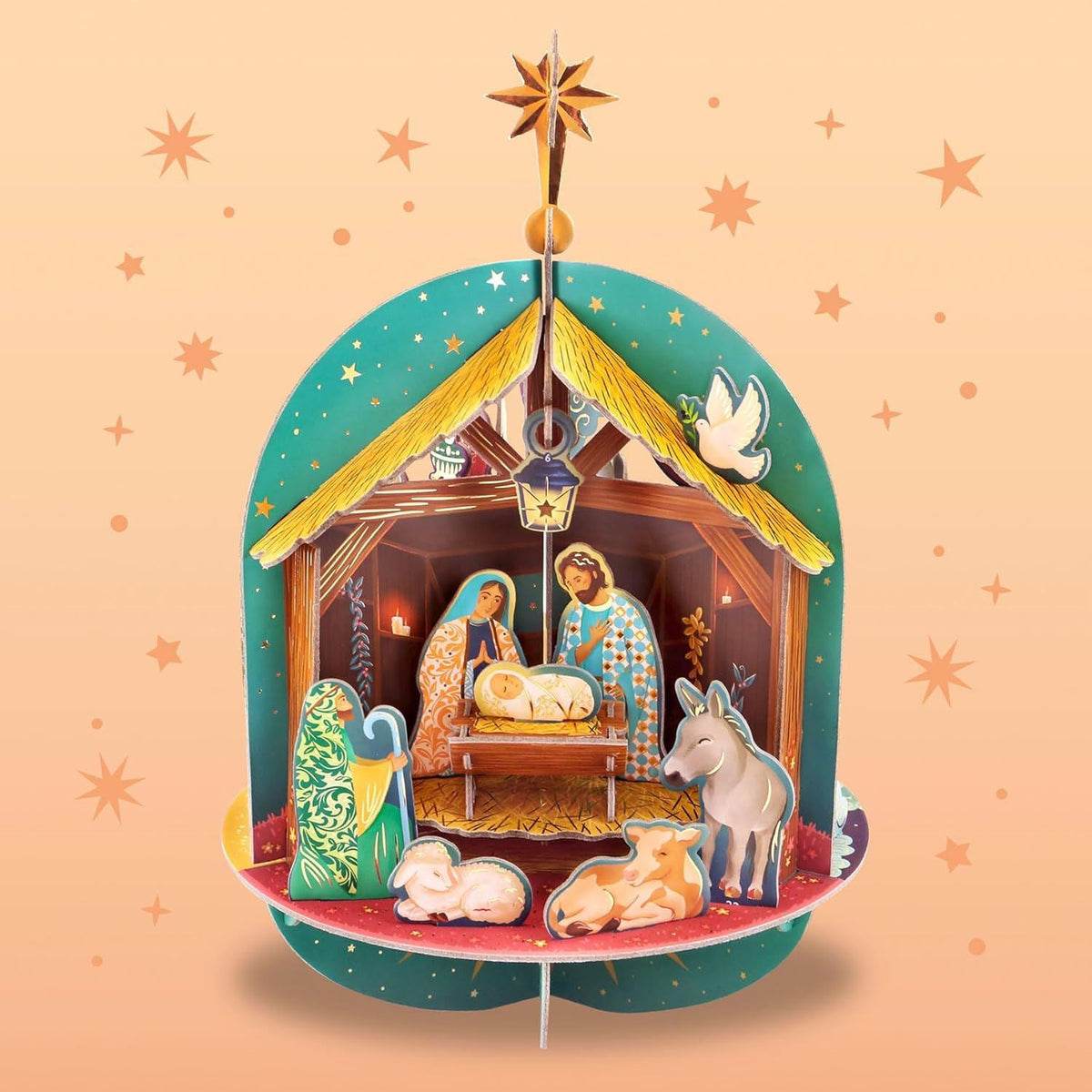 Pop & Build - Nativity Countdown | 3D Pop-up Christmas Advent Calendar Advent Calendar - Tophatter Daily Deals