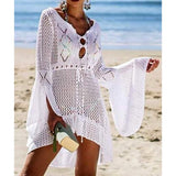 Beach Tops Sexy Perspective Cover Dress Women's Swimwear - Tophatter Daily Deals