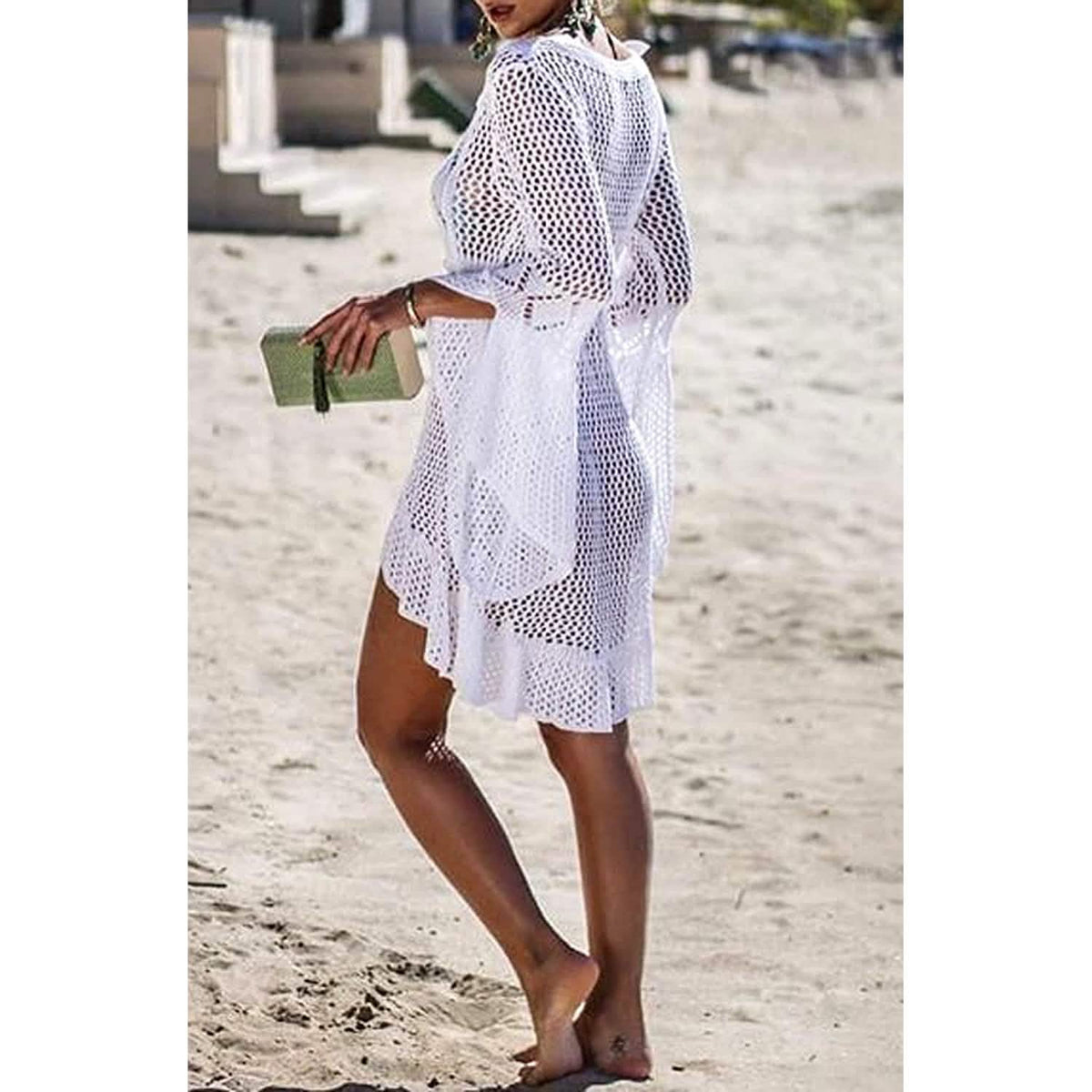 Beach Tops Sexy Perspective Cover Dress Women's Swimwear - Tophatter Daily Deals