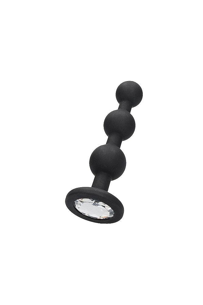 Ouch by Shots Toys - Silicone Beaded Diamond Butt Plug - Black Sex Toy - Tophatter Daily Deals