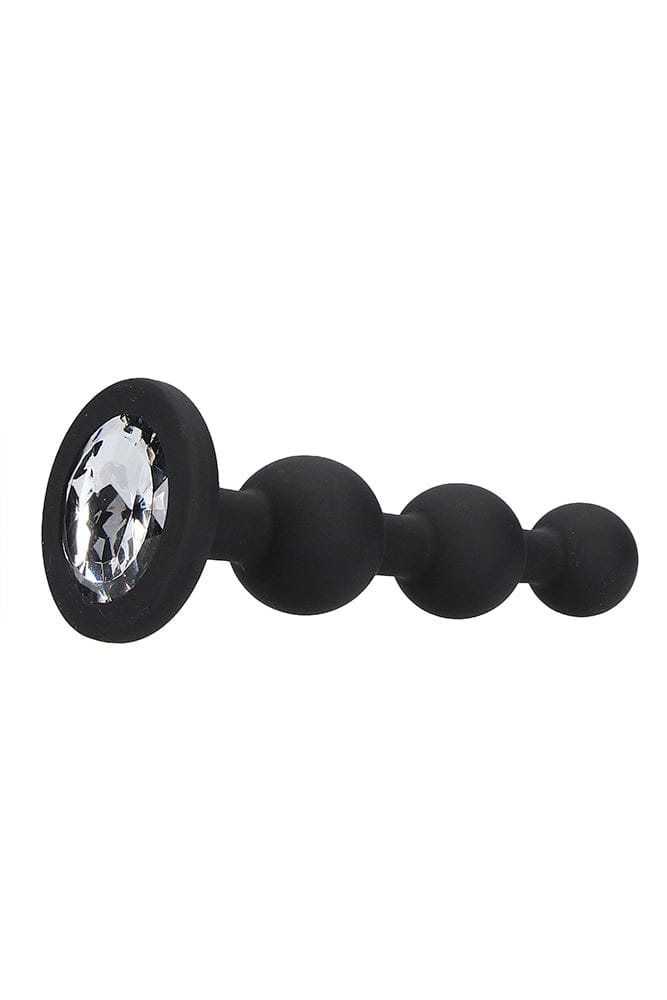 Ouch by Shots Toys - Silicone Beaded Diamond Butt Plug - Black Sex Toy - Tophatter Daily Deals