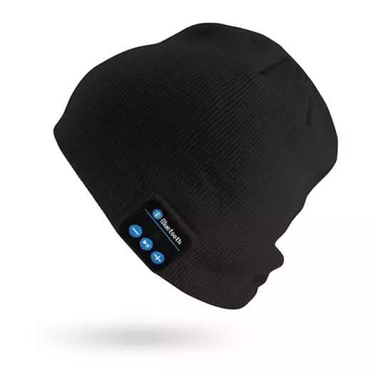 Beanie with Built In Wireless Bluetooth Headphones Black Wireless Headphones - Tophatter Daily Deals