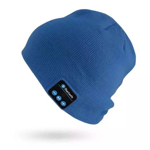 Beanie with Built In Wireless Bluetooth Headphones Blue Wireless Headphones - Tophatter Daily Deals