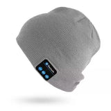 Beanie with Built In Wireless Bluetooth Headphones Light Gray Wireless Headphones - Tophatter Daily Deals