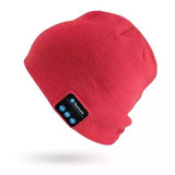 Beanie with Built In Wireless Bluetooth Headphones Red Wireless Headphones - Tophatter Daily Deals