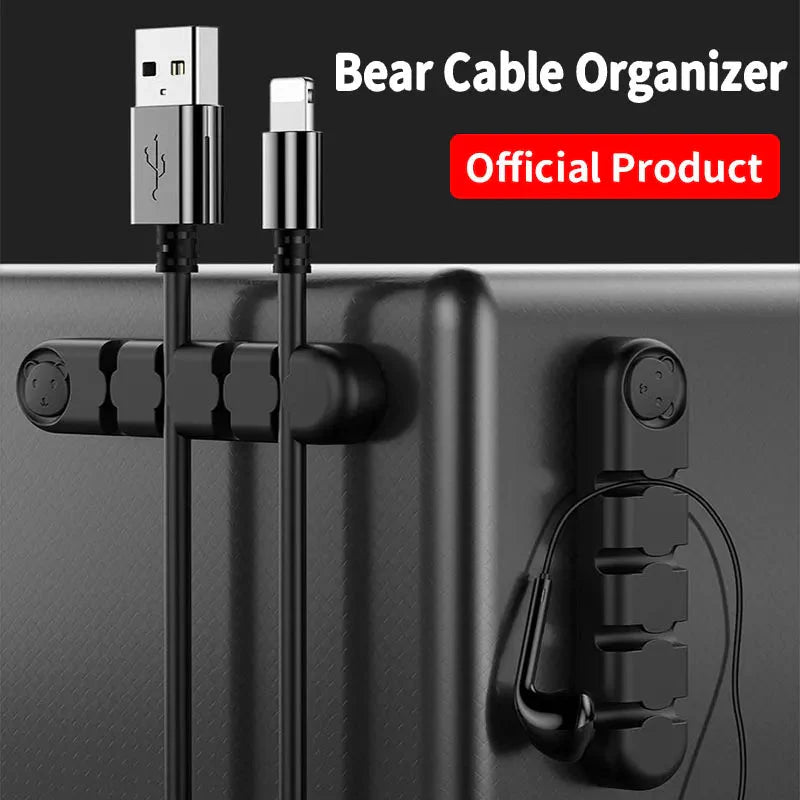 Bear Silicone Wire Organizer Storage Wire Organizer - Tophatter Daily Deals