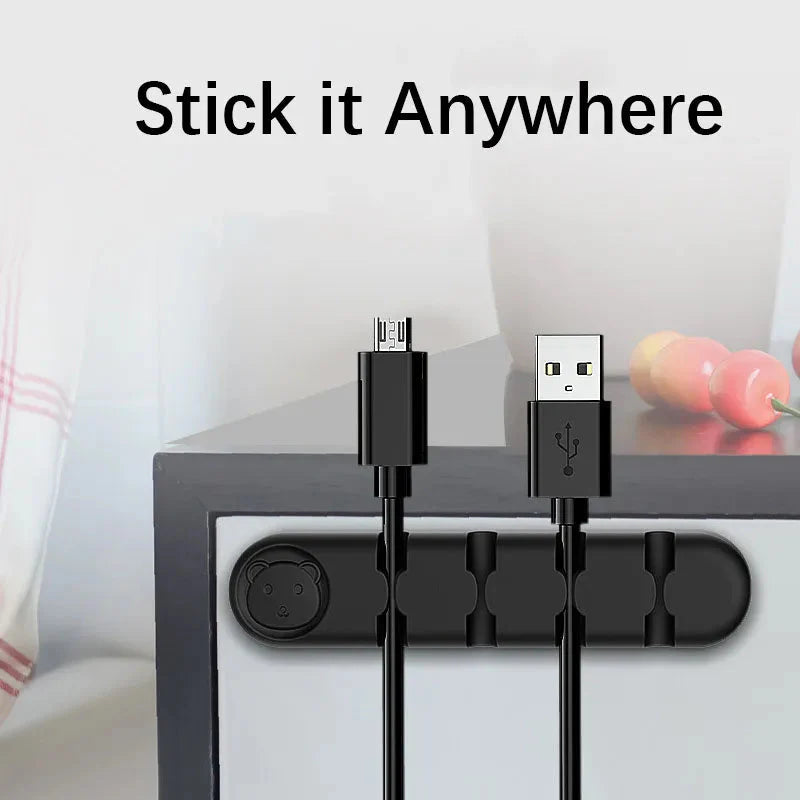 Bear Silicone Wire Organizer Storage Wire Organizer - Tophatter Daily Deals