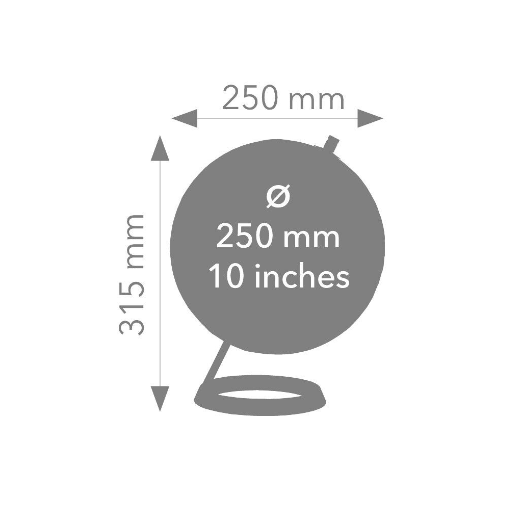 Troika World Globe 23.5° Tilt Home and Office - Tophatter Daily Deals