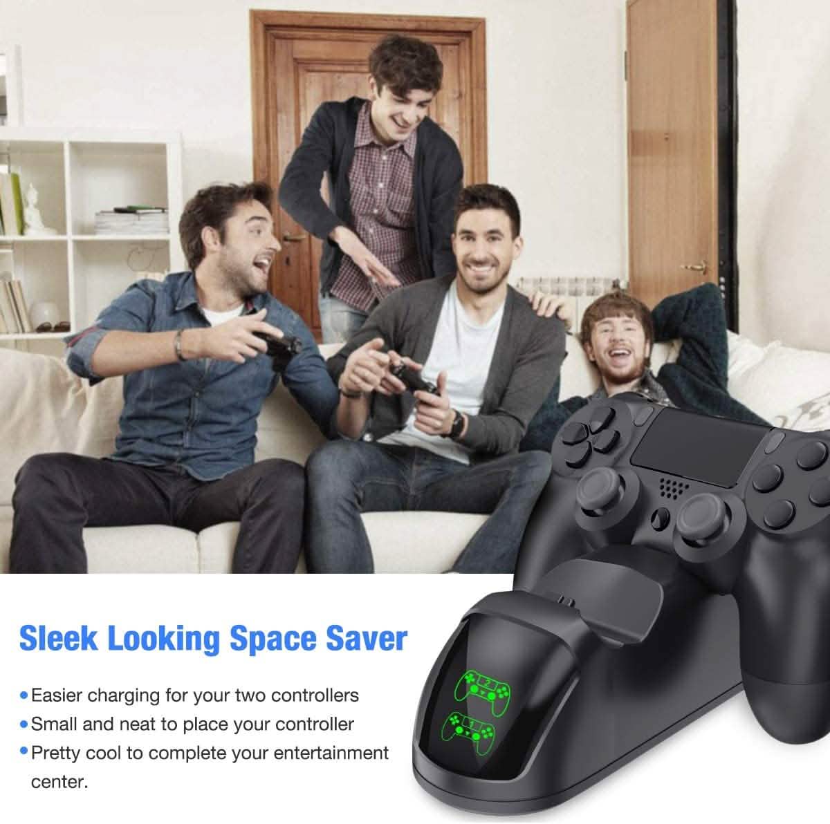 BEBONCOOL Controller USB Charging Station Dock for PS4 Video Games & Consoles - Tophatter Daily Deals