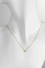 Q To U Zircon 925 Sterling Silver Necklace Necklaces - Tophatter Daily Deals