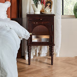 American-style Solid Wood Luxury Bedside Table Bedroom Furniture Storage 0 - Tophatter Daily Deals