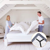 Bed Sheet Fasteners Adjustable Crisscross Elastic Sheet Suspenders Bedding - Tophatter Daily Deals