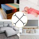 Bed Sheet Fasteners Adjustable Crisscross Elastic Sheet Suspenders Bedding - Tophatter Daily Deals
