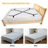 Bed Sheet Fasteners Adjustable Crisscross Elastic Sheet Suspenders Bedding - Tophatter Daily Deals