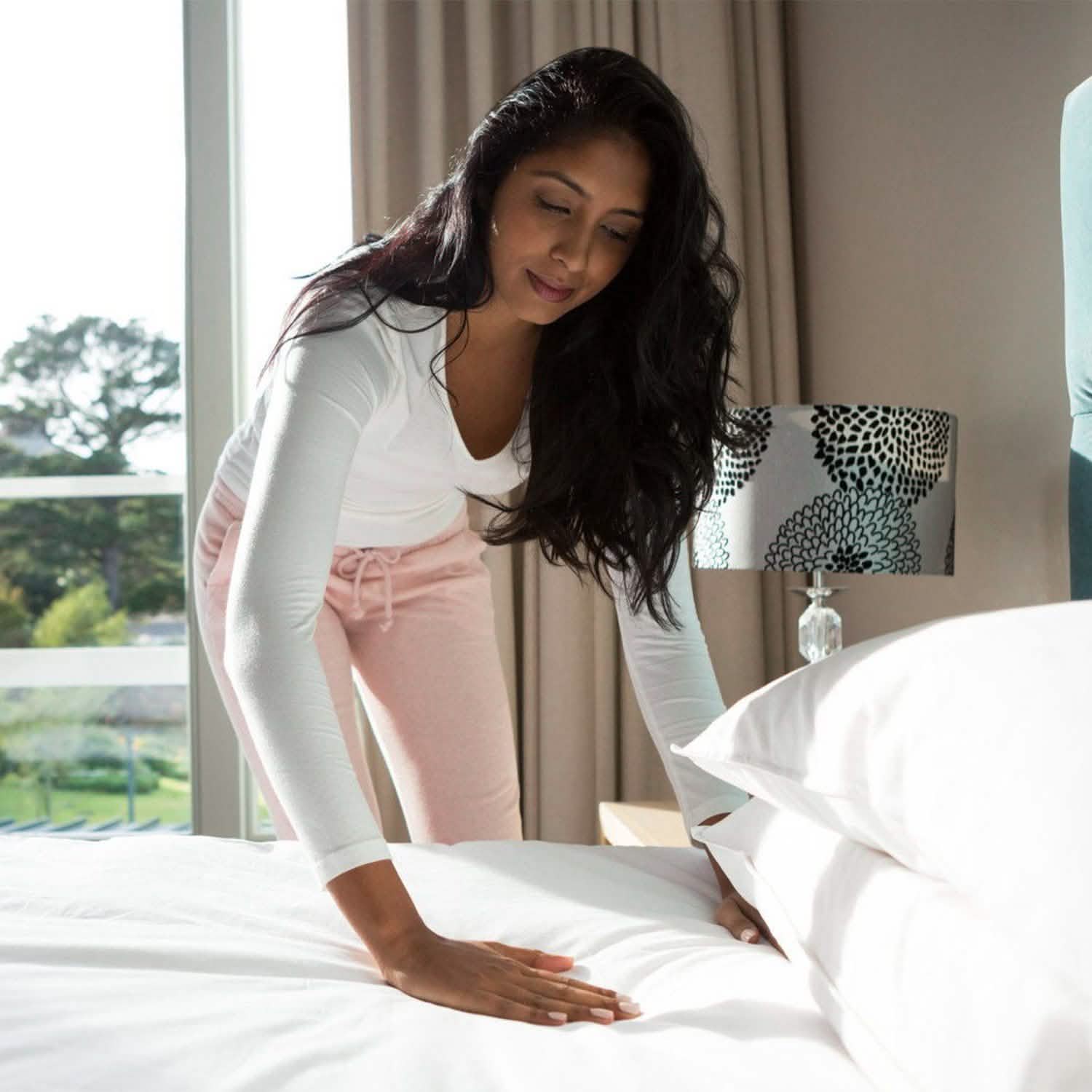 Bed Sheet Fasteners Adjustable Crisscross Elastic Sheet Suspenders Bedding - Tophatter Daily Deals