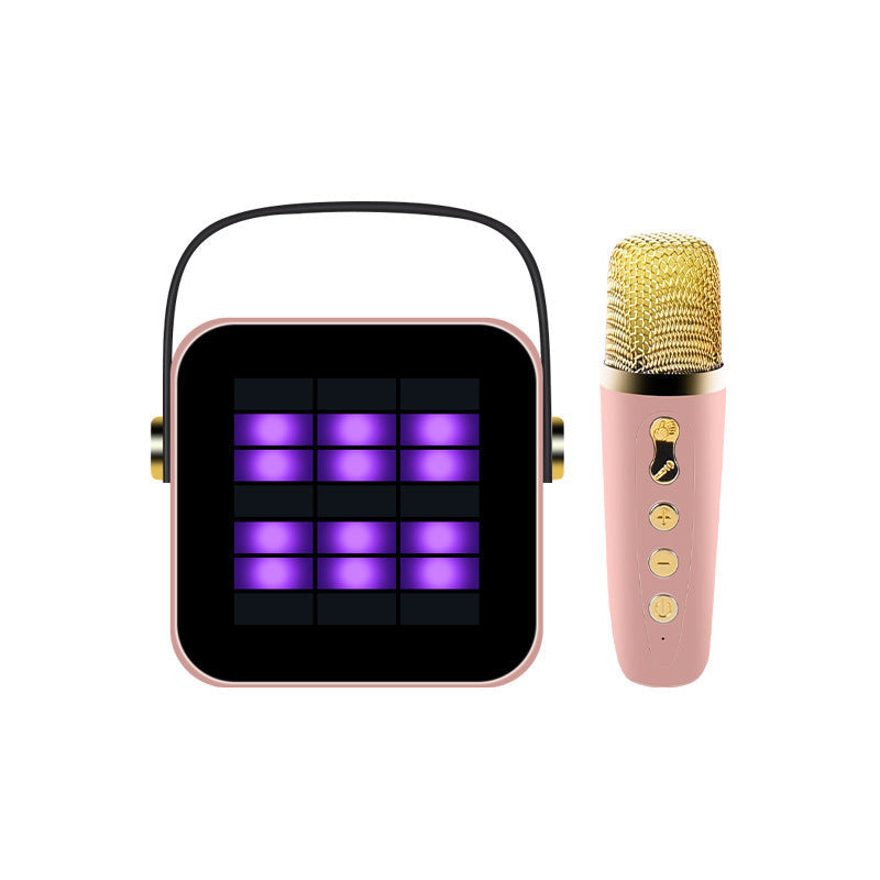 Bluetooth Speaker Portable Belt Microphone Split Pink USB 0 - Tophatter Daily Deals