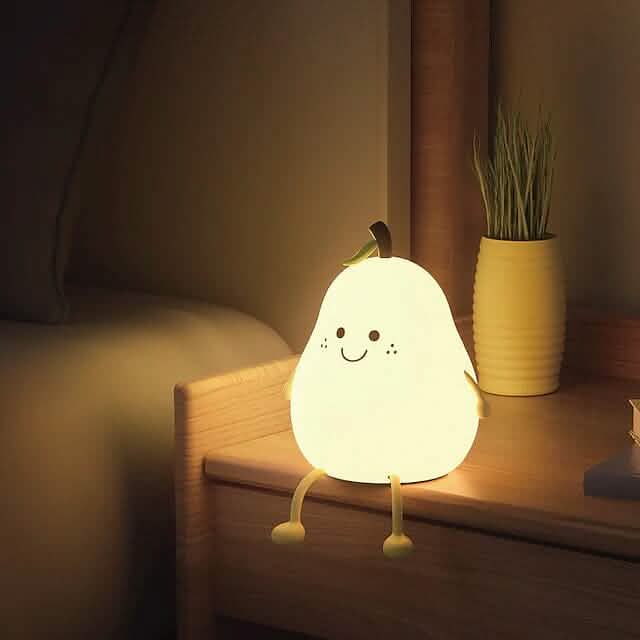 Bedroom Sleeping Bedside Tap Light LED Pear Shape Night Light Indoor Lighting - Tophatter Daily Deals