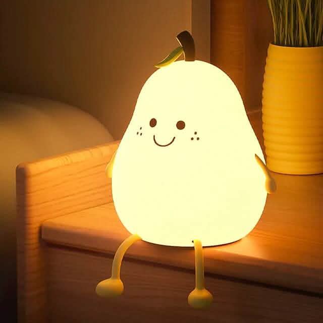 Bedroom Sleeping Bedside Tap Light LED Pear Shape Night Light Indoor Lighting - Tophatter Daily Deals
