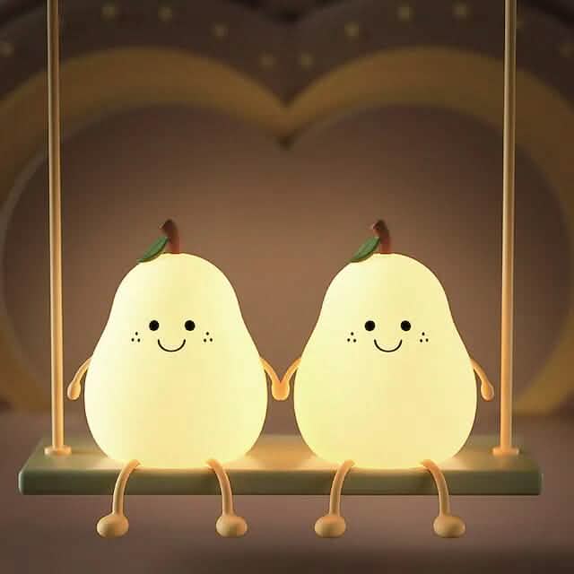Bedroom Sleeping Bedside Tap Light LED Pear Shape Night Light Indoor Lighting - Tophatter Daily Deals