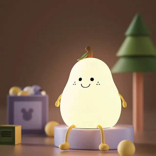 Bedroom Sleeping Bedside Tap Light LED Pear Shape Night Light Indoor Lighting - Tophatter Daily Deals