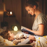 Bedroom Sleeping Bedside Tap Light LED Pear Shape Night Light Indoor Lighting - Tophatter Daily Deals