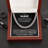 14K Gold Single Round Close Cuban Chain Titanium Steel Necklace With Greeting Card 0 - Tophatter Daily Deals